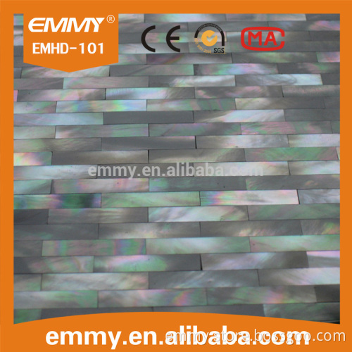Large size natural black sea shell pattern, shell mosaic tiles for sale